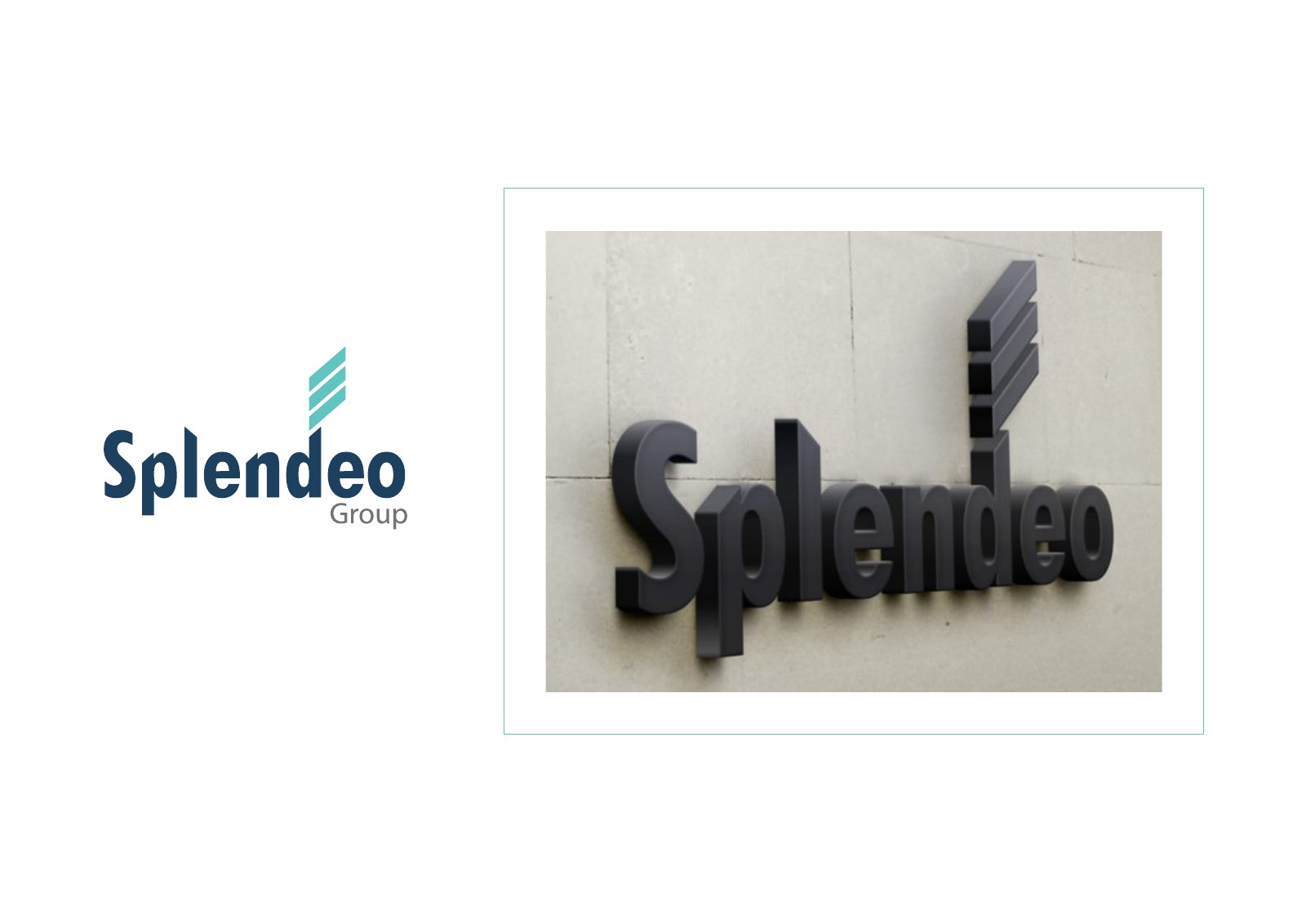 Splendeo Group logo design board by Leeway Design Studio