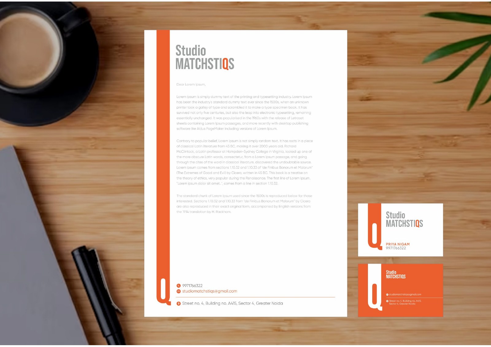 Studio Matchstiqs logo design board by Leeway Design Studio