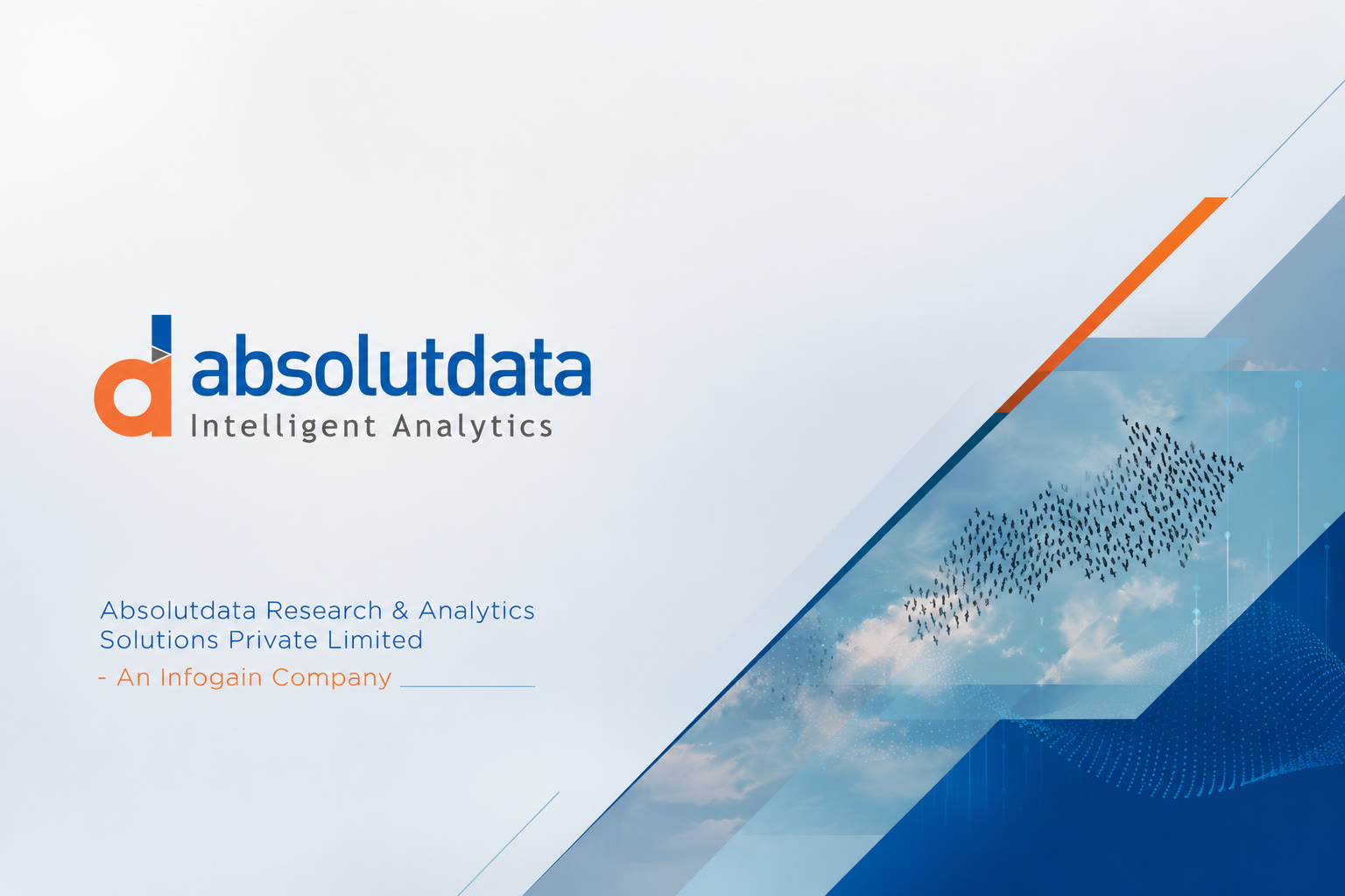Absolutdata corporate identity and marketing collateral for a B2B analytics company