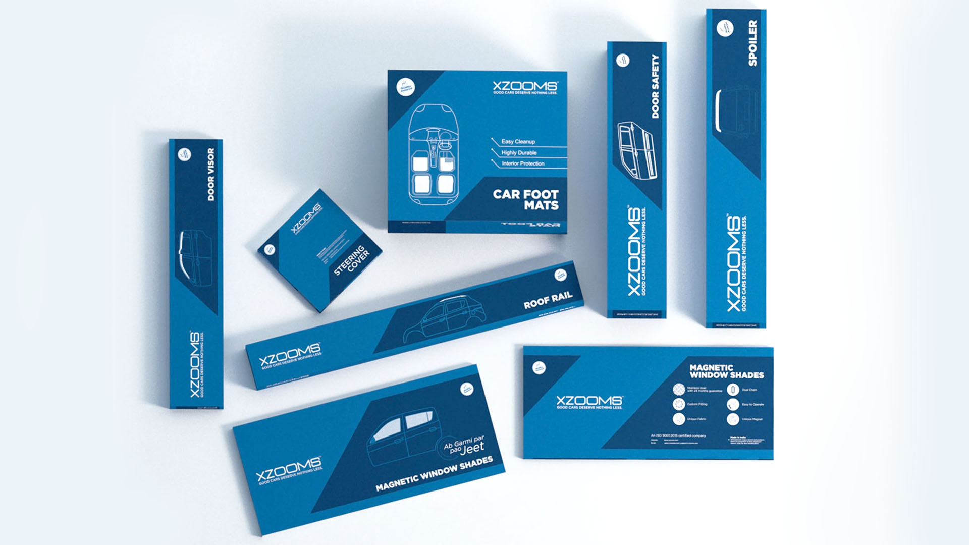Xzooms product catalogue — editorial layout, typography and photography direction